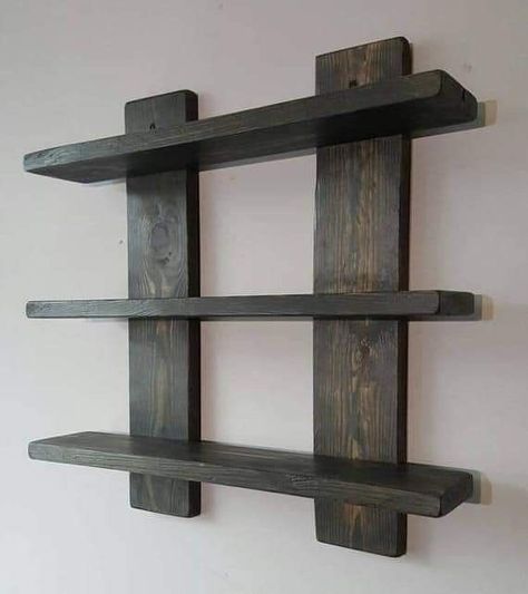 Design Floating Shelves, Floating Shelves White, Pallet Shelves Diy, Shelf Designs, Diy Wood Shelves, Wooden Wall Shelves, Diy Wall Shelves, Diy Wooden Projects, Pallet Shelves