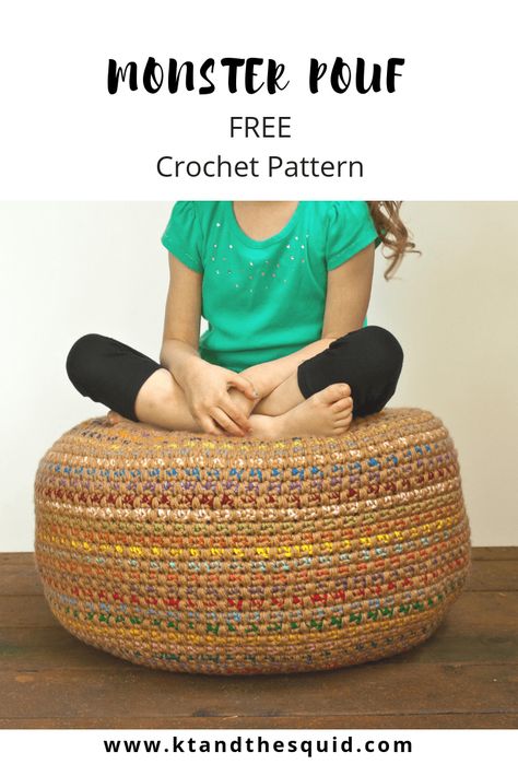 Crochet Pouf Pattern, Crochet Cushion Covers, Crochet Pouf, Crochet Cushion, Crochet Cushion Cover, Crochet Pillows, Crochet Cushions, Crochet Home Decor, Stitch Crochet