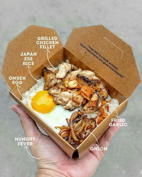 Rice In A Box Packaging, Rice Box Ideas, Aesthetic Food Packaging, Rice Box Packaging, Foodtrucks Ideas Food, Press On Nails French Tip, Meal Prep Lunches, Easy Meal Prep Ideas, Take Out Food