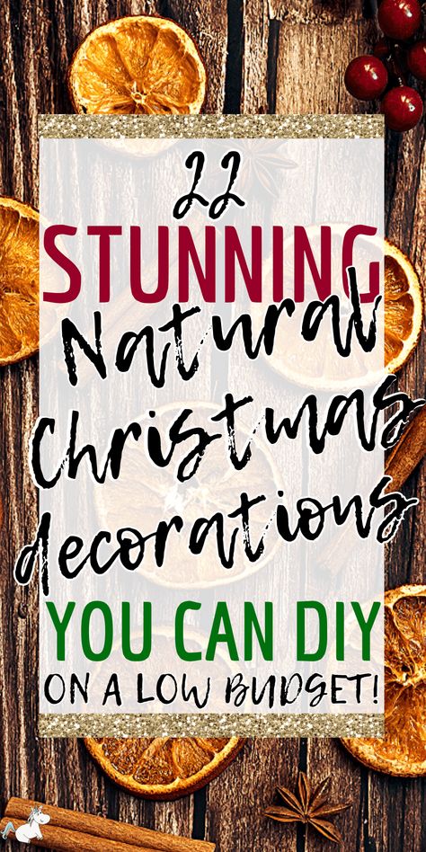 Diy Nature Crafts Decor, Woodland Decorations Diy, Homemade Natural Ornaments, Diy Natural Ornaments Christmas, Nature Holiday Decor, Diy Christmas Decorations Farmhouse, Vintage Natural Christmas Decor Ideas, Nature Inspired Ornaments, Natural Christmas Wreaths Rustic