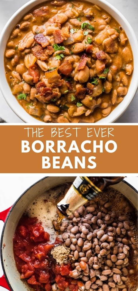 Mexican Boracho Beans, Chorro Beans Recipe, Easy Mexican Beans Recipe, Maya Coba Beans Recipe, Delicious Bean Recipes, Frijole Recipe, Homemade Beans Mexican, Mexican Food Recipes Beans, Authentic Charro Beans Mexican