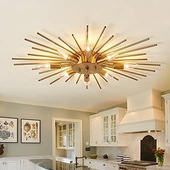 Gold light fixture