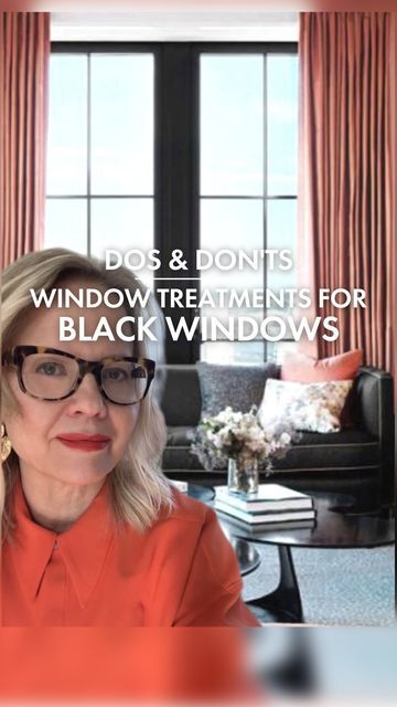 Best Window Coverings, Black Vinyl Windows, Black Windows Exterior, Windows With Blinds, Black Window Treatments, Black Blinds, Black Window Trims, White Interior Paint, Black Window Frames