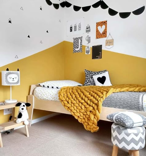 The Top 57 Yellow Bedroom Ideas - Interior Home and Design - Next Luxury Yellow Boys Bedroom, Yellow Boys Room, Yellow Kids Bedroom, Yellow Kids Room, Yellow Girls Bedroom, Yellow Kids Rooms, Bright Kids Room, Yellow Bedroom Ideas, Yellow Bedroom Decor