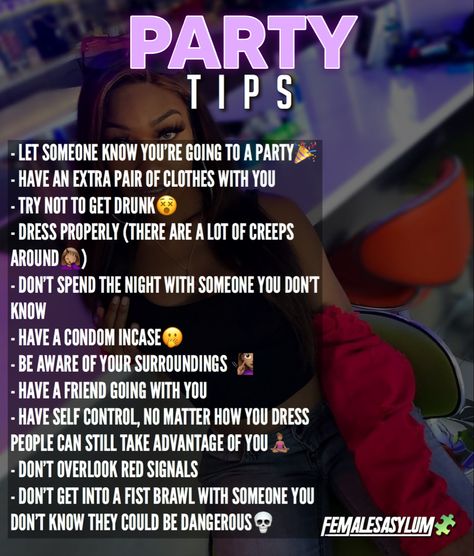 Tips For Parties, Self Care Shopping List, Self Care Shopping, Teenage Things, Glo Up Tips, Queen Tips, School Routine For Teens, Camera Ideas, Integrated Learning