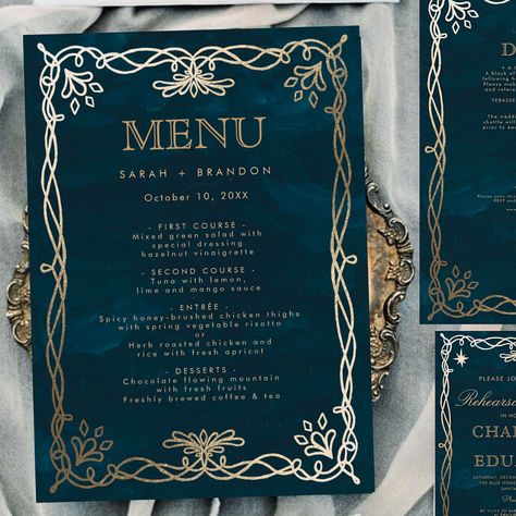 Wedding buffet menu