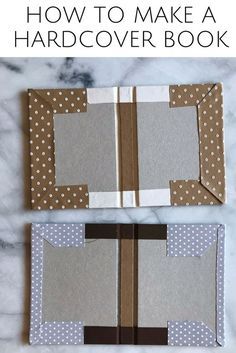 Diy Cardboard Book Cover, Hard Cover Book Binding, Diy Planner Binding, How To Make A Paperback Into A Hardcover, Diy Cloth Book Cover, Make Your Own Book Cover, Bookbinding For Beginners, How To Make Your Own Book Cover, Sew A Book Cover