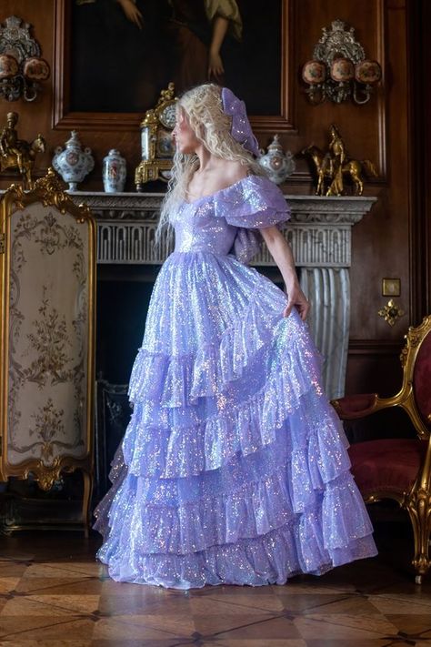 Shaena Targaryen, Fantasy Ballroom, Purple Dress Aesthetic, Gown Aesthetic, Purple Clothes, Character Profiles, Best Wedding Guest Dresses, Purple Gowns, Princess Fashion