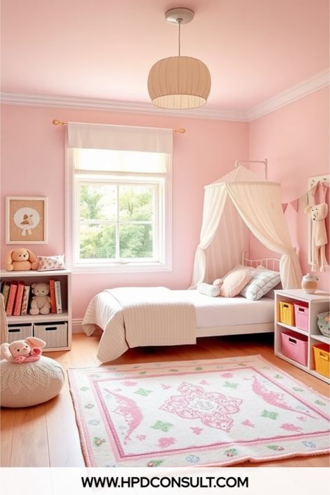 toddler girl bedroom ideas Little Toddler Girl Room Decorating Ideas, Little Kids Room Design Girls Bedroom Ideas, Girls Room Full Size Bed, Girls Canopy Bedroom Ideas, Girls Room Color Ideas, Girls Princess Bedroom Ideas, Preschool Girl Bedroom, Girl Room Themes, Colorful Toddler Girl Room