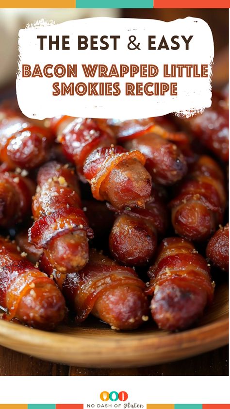 Bacon Wrapped Little Smokies Recipe Smokies Bacon Brown Sugar, Brown Sugar Lil Smokies Bacon, Brown Sugar Weenies Bacon Wrapped, Easy Bacon Wrapped Smokies, Lil Smokies Bacon And Brown Sugar, Lil Smokies Crock Pot Bacon Wrapped, Little Sausages Wrapped In Bacon, Cocktail Weiners Bacon Brown Sugar, Bacon Wrapped Little Smokies Crockpot Easy Recipes