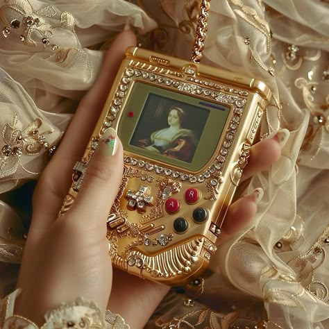 Step into a world of opulent nostalgia where vintage charm meets modern luxury. ✨📞🎮🦉 „When elegance calls, every moment becomes a jeweled masterpiece.“ Which piece of rococo-inspired luxury speaks to you? . . . #RococoElegance #VintageGlamour #LuxuriousLifestyle #ArtisticDesign #WhimsicalDécor #RetroLuxury #ClassicCharm #OpulentLiving #DecorativeArts #GamingArt #LuxuriousGadgets #WhimsicalDesign #OpulentTech #FantasyArt #EnchantedBeauty Vintage Modern Art, Dark Rococo Aesthetic, Cool Trinkets, Rococo Modern, Charmed Aesthetic, Aesthetic Charms, Modern Rococo, Fashion Designer Aesthetic, Rococo Aesthetic