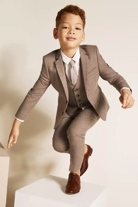 Kids Wedding Outfits Boys, 10 Year Anniversary Ideas, Year Anniversary Ideas, Kids Wedding Outfits, Boys Formal Wear, Wedding Outfit For Boys, Neutral Jacket