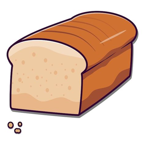 Free Vector | Free vector toasted bread slice cartoon sticker Toast Cartoon, Bread Graphic, Bread Clipart, Cartoon Bread, Bread Illustration, Bread Vector, Bread Sticker, Date Bread, Bread Clip