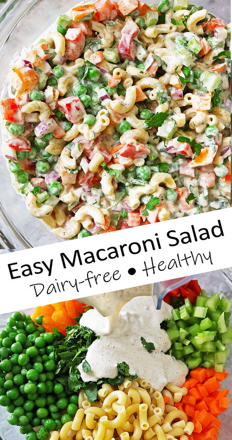 Dairy-Free Macaroni Salad Butter Squash, Pasta Salad For Kids, Easy Macaroni Salad, Fall Pasta, Veggie Fritters, Autumn Salad Recipes, Dairy Free Pasta, Side Dishes For Chicken, Macaroni Salad Recipe