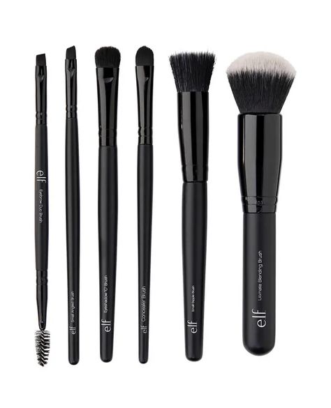 Elf Brushes, Elf Makeup Brushes, Flawless Face Makeup, Beauty Brushes, Face Makeup Brush, Elf Makeup, Brow Brush, Angled Brush, Flawless Face