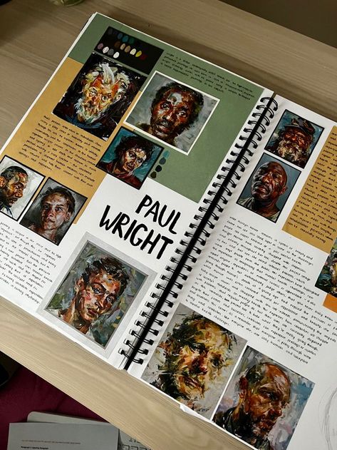 Photography Sketch Book Ideas, Alevel Photography Book, Art Sketchbook Presentation, Artist Studies Gcse, Photography Scrapbook Ideas, Visual Arts Portfolio, Gcse Art Fragments Sketchbook Ideas, Photography Gcse Book, Visual Art Diary Inspiration