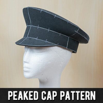 Military Hat Pattern, Kamui Cosplay, Pola Topi, Hat Tutorial, Cosplay Armor, Military Cap, Boots Patterns, Cap Patterns, Cosplay Tutorial