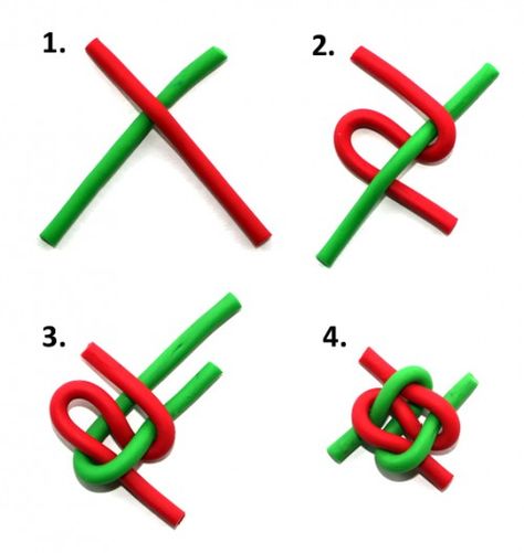 Friendship knot with ropes or sweet twists. Good for visual perception, fine motor skills and planning. Lanyard Knot, Scout Knots, Friendship Knot, The Knot, Knot, Knots Diy, Rope Knots, Girl Scout Swap, Knots Tutorial