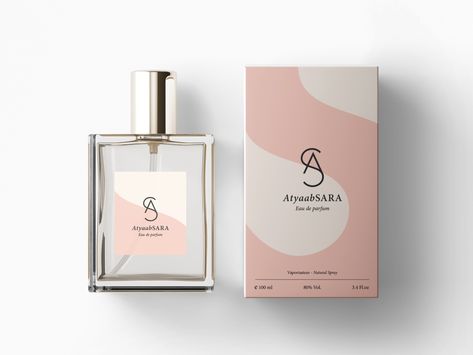 AtyaabSara perfume packaging by Olga on Dribbble Fragrance Packaging Design, Luxury Perfume Packaging, Perfume Boxes, Minimal Logo Design Inspiration, Custom Perfume, Attractive Packaging, Perfume Logo, Perfume Label, Fragrance Packaging