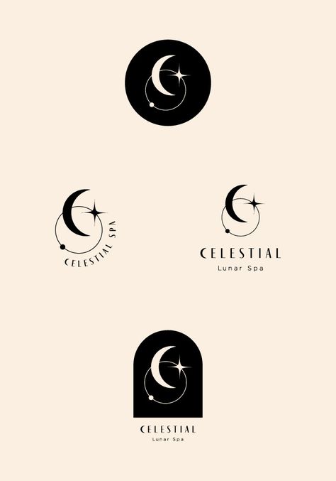 Creative Logo Design Art, Typographie Logo, Mystic Logo, Jewelry Logo Design, Boutique Logo Design, Logo Sketches, Yoga Logo, Moon Logo, Jewelry Logo