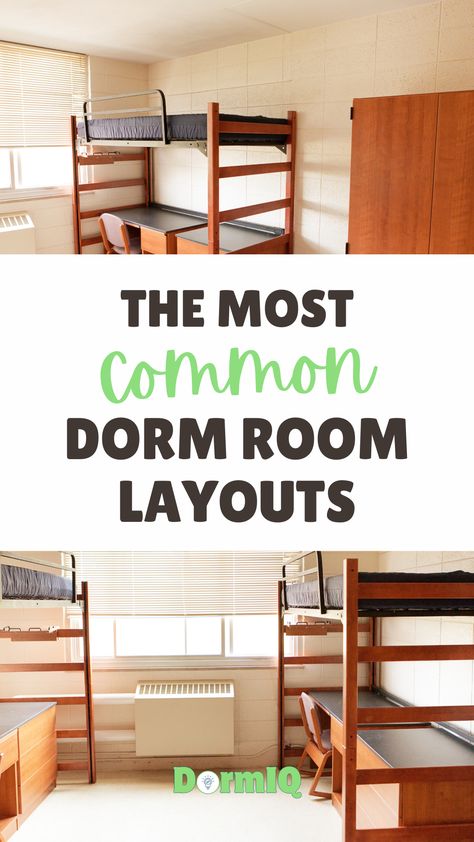 Explore top college dorm room layout ideas to make the most of your space. Learn how to arrange furniture, optimize storage, and create a functional yet inviting environment. Perfect for anyone looking to enhance their dorm living experience with smart, space-saving solutions. Three Bed Dorm Room Layout, Dorm Two Beds, 2 Bed Dorm Room Layout, Western Michigan University Dorms, Dorm Room Arrangements Layout, Dorm Furniture Arrangement, Dorm Room Space Saving Ideas, College Dorm Room Layout, Double Dorm Room Into Single