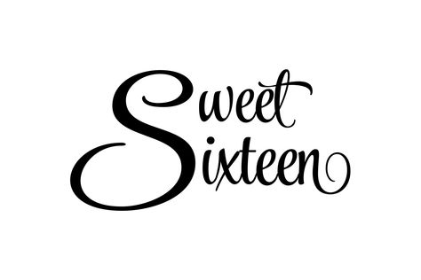 Sweet Sixteen SVG Cut File by Magnolia Blooms. Perfect for creating custom invitations, party decorations, and.#fontlove #typographytuesday #fontobsessed #fontinspiration #fontaddict #fontcrush #fontgoals #fontdesign #fontcollection #fontsofinstagram Sweet 16 Clipart, Sweet 16 Letters, Sweet Sixteen Birthday Card, Sweet 16 Cards, Sweet 16 Sign, Birthday Font, Sweet 16 Pictures, Black And White Nails, Pink Sweet 16