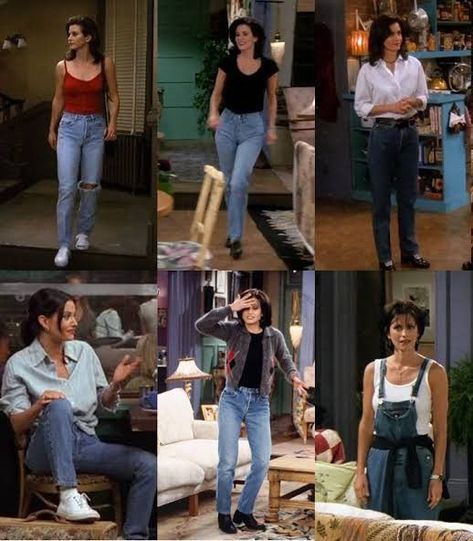 Friends Outfits 90s, Fran Fine Outfits, 1990 Style, Rachel Green Outfits, 90’s Outfits, Zeta Jones, 90s Inspired Outfits, Tv Show Outfits, Look Retro