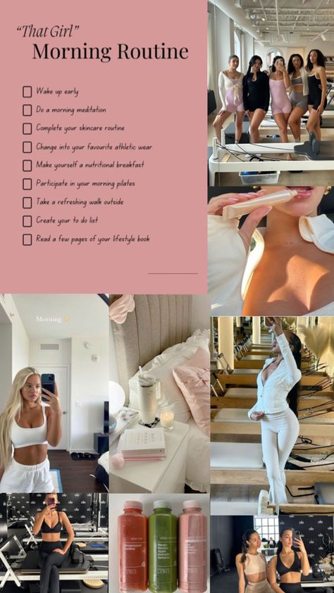 Pink Pilates princess🩰🎧🎀 Princess Routine, Pilates Lifestyle, Morning Routine Aesthetic, Pilates Routine, Pink Pilates Princess, Routine Aesthetic, Soft Beauty, Goals Motivation, Pink Pilates