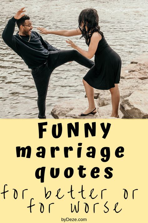 65 Funny Quotes On Marriage to make you and your husband or wife laugh. Also to give you inspiration for wedding toasts or social media (instagram or twitter) posts. #quotes #quotesonwedding #marriagequotes #marriedlife #marry #marriagetips #sayings #funnyquotes Happy Wife Happy Life Quotes Marriage, Husband Quotes Funny Married Life, Husband Best Friend Quotes Marriage, Married Advice Quotes, Funny Quotes For Newlyweds, Long Marriage Quotes Truths, Wife Is Always Right Quotes Funny, Annoying Couples Quotes, New Husband Quotes