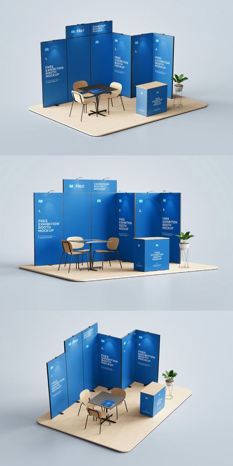 If you're designing an exhibition booth, this mockup can help you visualize how your design is going to look realistically. Download the free mockup now! Modular Exhibition Design, Small Exhibition Booth Design, Small Booth Design, Booth Design Exhibition, Creative Booths, Small Booth, Event Booth Design, Expo Stand, Stand Feria