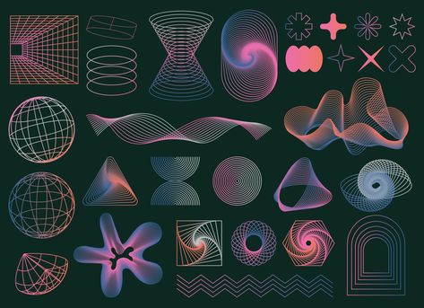 Visuell Identitet, Geometric Shapes Design, Graphic Shapes Design, Graphic Shapes, Shapes Design, Abstract Geometric Shapes, Office Branding, Graphic Design Elements, 카드 디자인