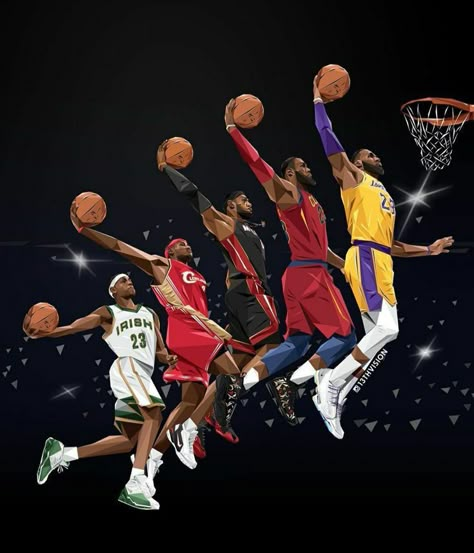 Nba Legends Art, Zapatillas Nike Basketball, Lebron James Art, Lebron James Poster, Lebron James Wallpapers, Cool Basketball Wallpapers, Kobe Bryant Poster, Basketball Wall Art, King Lebron James