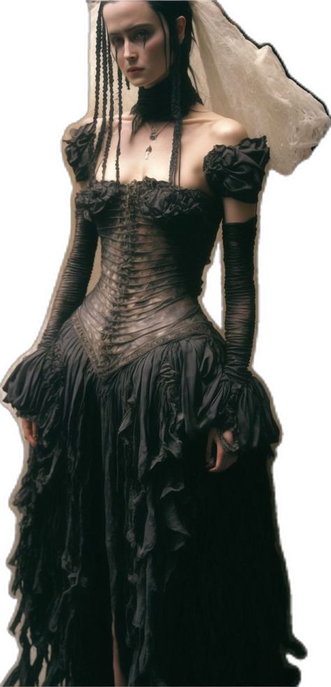 Gothic Couture, Runway Fashion Couture, Goth Wedding, Gothic Dress, Rock Punk, Couture Gowns, Mode Inspo, Fantasy Fashion, Dark Fashion