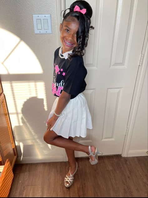 Birthday Outfits For 11-12, Birthday Outfits 12 Yr, Birthday Outfit 11-12, Customize Birthday Outfit, Black 10 Year Girl, 12 Birthday Outfit Ideas, Hairstyle For Kids Girl Black, Birthday Outfit 12 Year, Kids Quick Weave