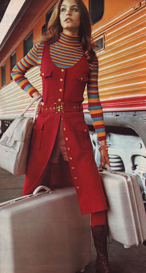 red jumper | by jsbuttons Mode Coachella, Susan Dey, Sassy Style, 60s 70s Fashion, Fashion 70s, 60s And 70s Fashion, 70s Inspired Fashion, 70s Aesthetic, 70s Outfits