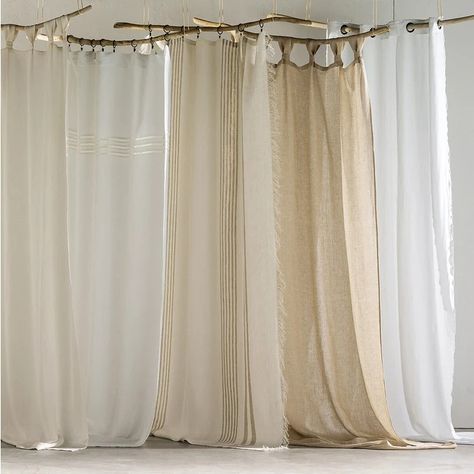 Cortina Boho, Cortinas Boho, Linen Curtains, House Interior Decor, Am Pm, Curtain Decor, Dream Home Design, Window Coverings, Marie Claire