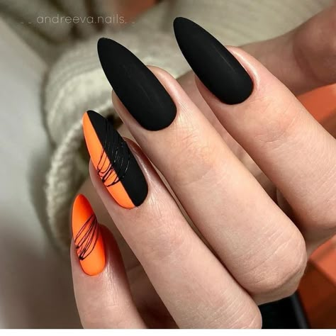 Red And Black Nail, Black Halloween Nails, Unghie Sfumate, Multicolored Nails, Trendy Nail Art, Black Nail, Chic Nails, Pretty Acrylic Nails, Best Acrylic Nails