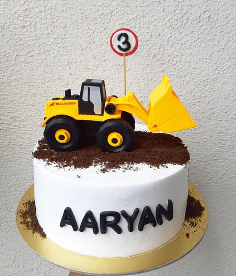 JCB Cake Design Images (JCB Birthday Cake Ideas) Bager Cake For Boy, Simple Construction Birthday Cake, Jcb Cake Design, Cake Ideas For 3 Year Boy, 2 Tier Construction Cake, Jcb Cakes For Boys, 2 Year Boy Birthday Cake, Construction Birthday Cake Boys, Birthday Cake For Boys 4th