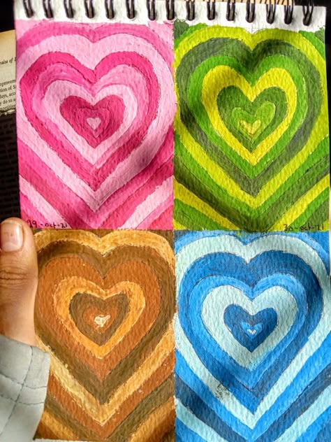 Sketchbook Ideas Aesthetic Simple, Aesthetic Heart Painting Ideas, Cute Box Painting Ideas Aesthetic, Aestethic Paintings Ideas, Aesthetic Heart Painting, Aestethic Paintings, Acrylic Paint Markers Ideas, Box Painting Ideas Aesthetic, Cool Paintings Trippy Easy