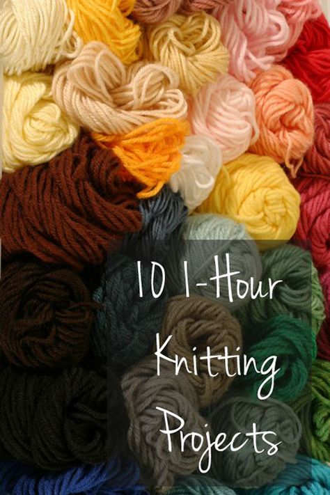 10 1-Hour Knitting Projects Instant Gratification, Learn To Knit, Knitted Wit, How To Purl Knit, Arm Knitting, Yarn Projects, Knitting Tutorial, Knitting And Crocheting, Craft Time