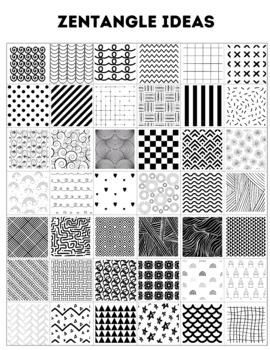 Simply print this idea sheet for any zentangle or doodle project you're doing.When you leave a review, TPT will give you 1 credit for every $1 you spent on TpT for that resource. Each credit has a value of 5 cents, so every 20 credits earned equals $1 you can apply to future TpT purchases. They'll r...
#DoodlePatternInspiration #CreativeDoodleDesigns #PatternDrawingIdeas #DoodleArtInspo Black Pen Line Art, Zentangle Worksheet, Zentangle Art Ideas Creative, Pattern Ideas Drawing, Zentangle Art Colorful, Zen Tangle Patterns, Zentangle Patterns Ideas, Zentangle Coloring Pages, Zentangle Ideas