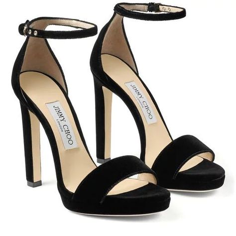 Black Velvet Heels, Sandals 2023, Hak Tinggi, Dr Shoes, Fashion Shoes Heels, Shoes Heels Classy, Jimmy Choo Heels, Heels Classy, Fancy Shoes