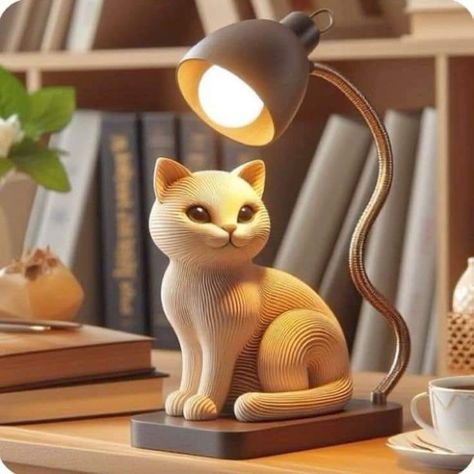 Cat Bedroom Ideas, Cute Cat Things, Cat Office Supplies, Cat Office, Sculpture Lamp, Cat Bedroom, Cat Heaven, Anime Picture Hd, Desk At Work