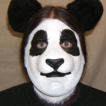 animal Animal Nose Makeup, Panda Eyes Makeup, Cute Animal Makeup, Dog Makeup Halloween, Halloween Animal Makeup, Funny Makeup Ideas, Animal Makeup Halloween, Goofy Makeup, Funny Face Paint Ideas