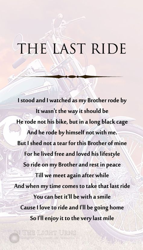 Memorial & Sympathy Quotations Poems & Verses Bikers Prayer, Bikers Quotes, Harley Davidson Cake, Harley Davidson Quotes, The Last Ride, Ape Hanger, Harley Davidson Wallpaper, Harley Davidson Iron 883, Harley Davidson Accessories