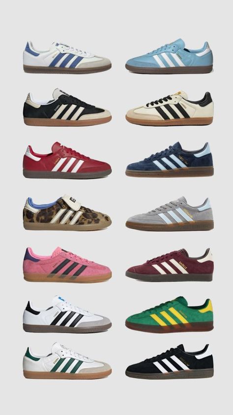 Check out teddyluhv's Shuffles Adidas samba/gazelle/spezial #outfitinspo #vintage #beauty #vibes #adidas #samba #spezial #gazelle Samba Gazelle, Adidas Samba, Fashion Sneakers, For Free, Adidas, Energy, Sneakers