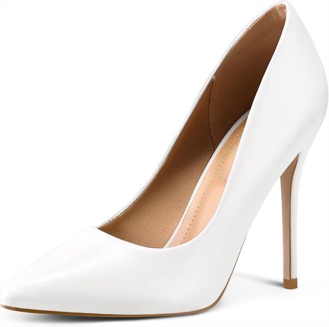 mysoft Women's Heels Pumps Pointed Toe 4IN Heels Dress Wedding Shoes, perfect for more modest and elegant old money style outfit combos, currently ON SALE with 12% for ONLY 42$!
Just click on the link to my amazon page and shop! Wedding Shoes Pumps, Pointy Heels, Basic Heels, Heels Dress, Pointed Pumps, Slip On Dress Shoes, White Heels, Women's Heels, Pointed Toe Heels