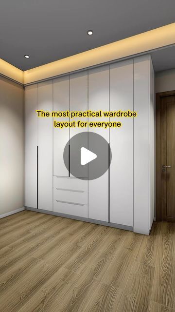 Homecraft Designer on Instagram: "Maximize space with our ultimate wardrobe setup! Neatly organize everything from bedding to clothes. 👗👖
#wardrobe #storage #interiordesign #home #homedecor #bedroom #fyp" Bedroom Custom Cabinets Built Ins, Master Closet Cabinet Ideas, Built In Wardrobe Interior Layout, Perfect Closet Layout, Bedroom Wardrobe Layout Ideas, Bedroom Layout With Closet, Walk In Wardrobe Design Bedroom, Wardrobe Layout Design, Master Bedrooms Wardrobes