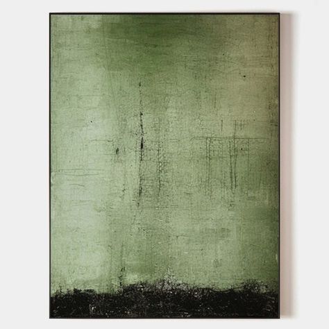 Wabi Sabi Green Painting Green Canvas Wall Art Green Minimalist Wall Art For Sale Rogue Wave, Green Minimalist, Green Painting, Painting Green, Wall Art Green, Art Paintings For Sale, Green Paintings, Green Texture, Abstract Drawing