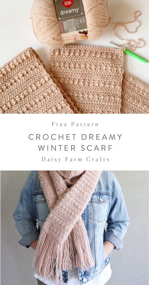 Daisy Farm, Crochet Scarf Pattern, Crochet Scarf Pattern Free, Farm Crafts, Mode Crochet, Crochet Winter, Crochet Blog, Haken Baby, Shawl Crochet Pattern